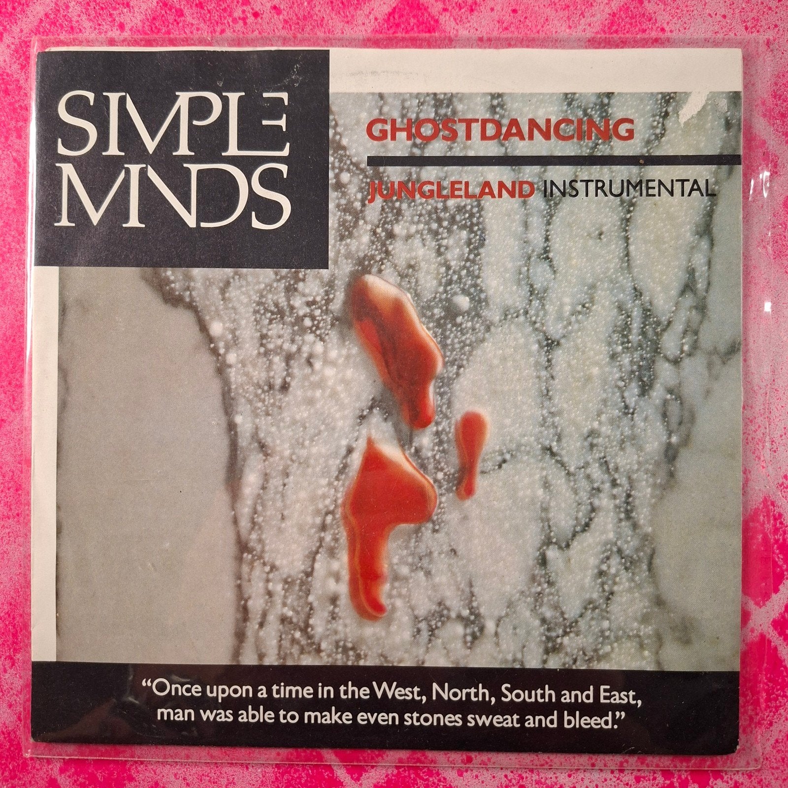 Simple Minds Ghostdancing Single, Cd's en Dvd's, Vinyl Singles, Gebruikt, Ophalen of Verzenden, Overige typen, Pop