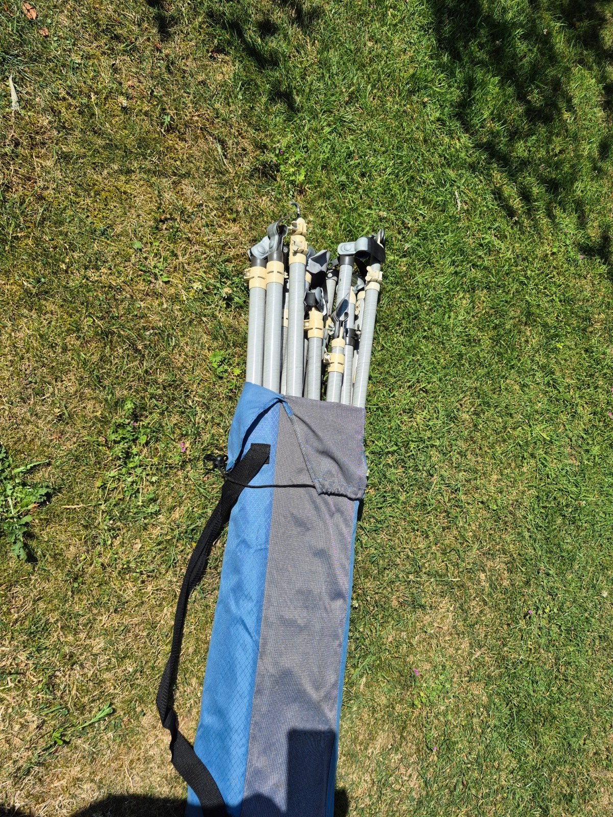 Kevlar tentstokken 35 mm inclusief verandastokken, Caravans en Kamperen, Ophalen of Verzenden, Gebruikt