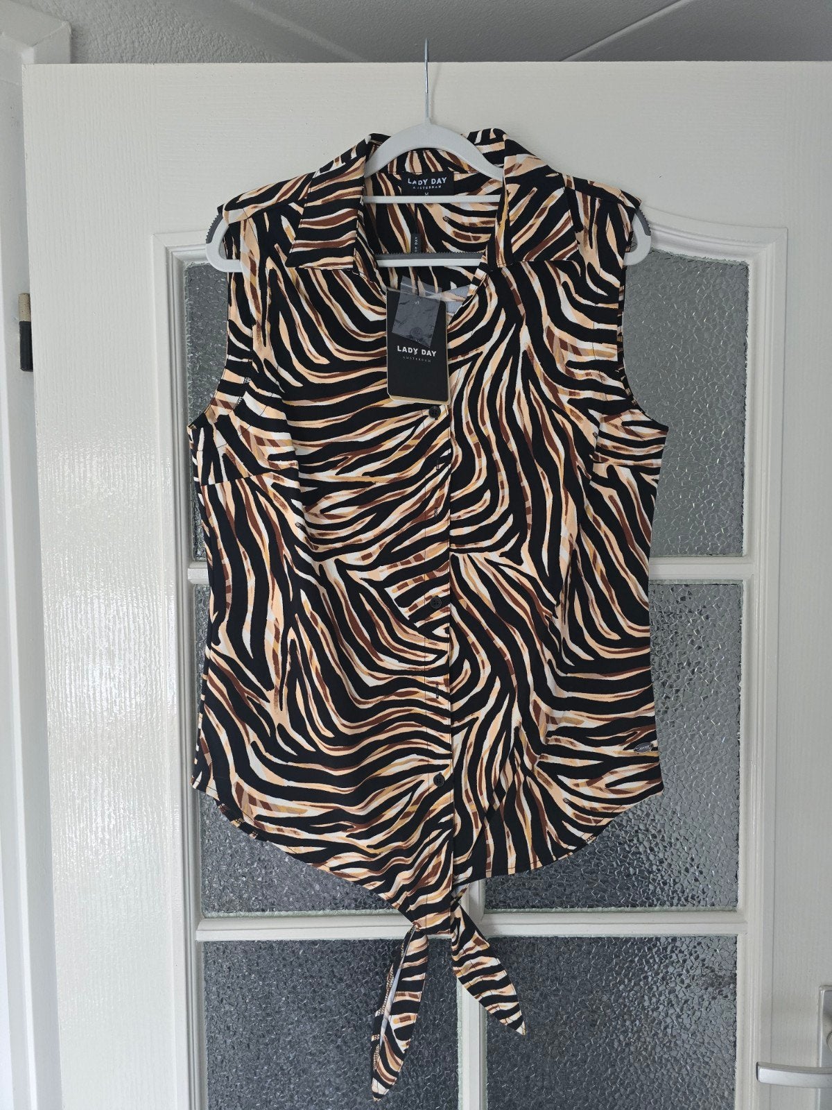 nieuw lady day blouse M travel zebra bruin, Ophalen of Verzenden, Nieuw, Bruin