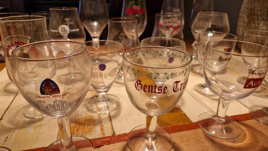 Bierglazen o.a. Leffe, Cornet, Hapkin, Brand, Ophalen of Verzenden, Nieuw, Glas of Glazen, Overige merken