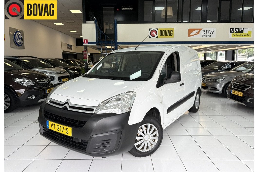 Citroën Berlingo 1.6 BlueHDI Airco NAP OOK S AVONDS GEOPEND, Stof, Gebruikt, Euro 6, 4 cilinders