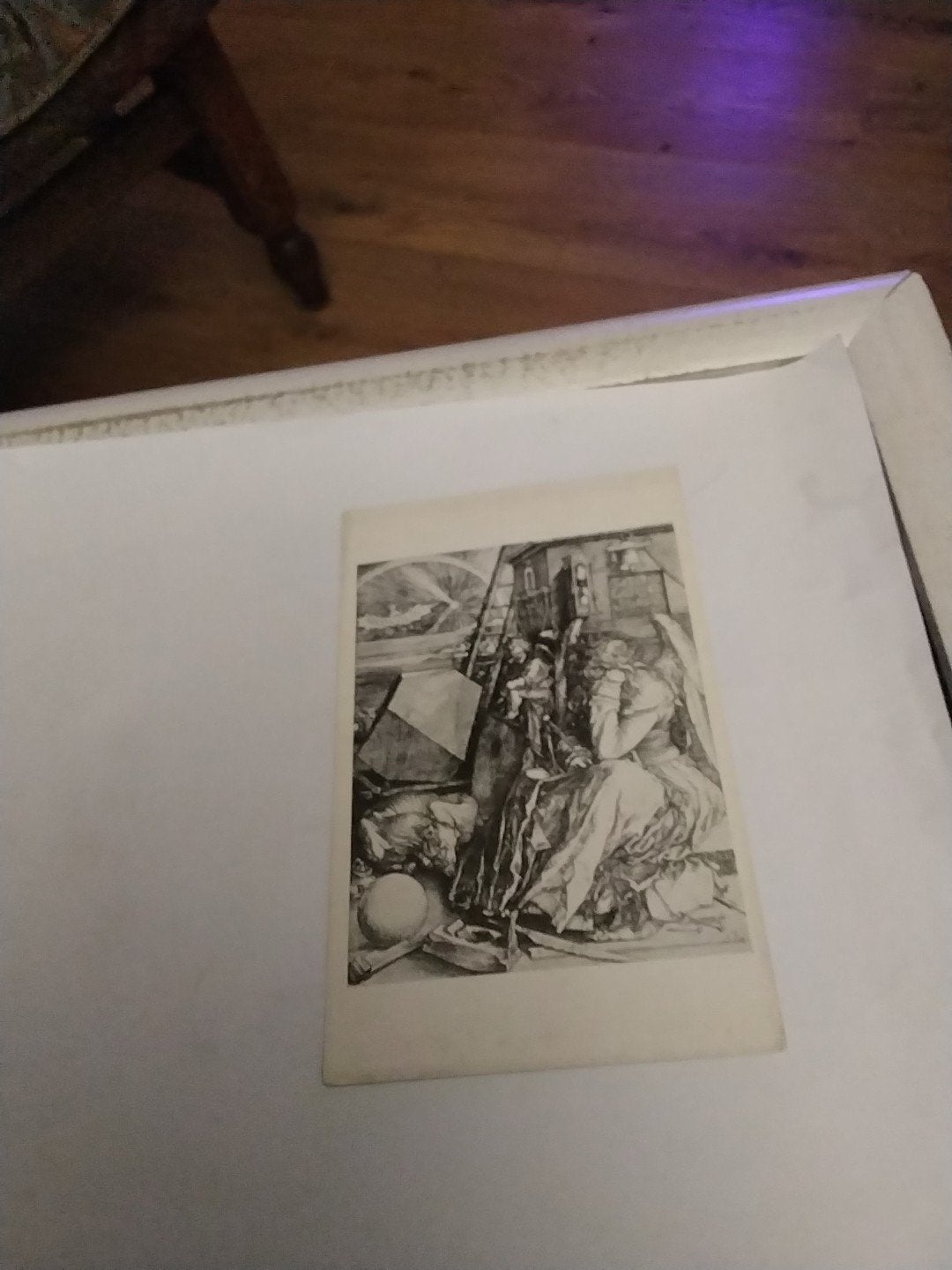 Ansichtkaart Melancholia I Albrecht Dürer Baltimore Museum, Ophalen of Verzenden, Voor 1920, Ongelopen