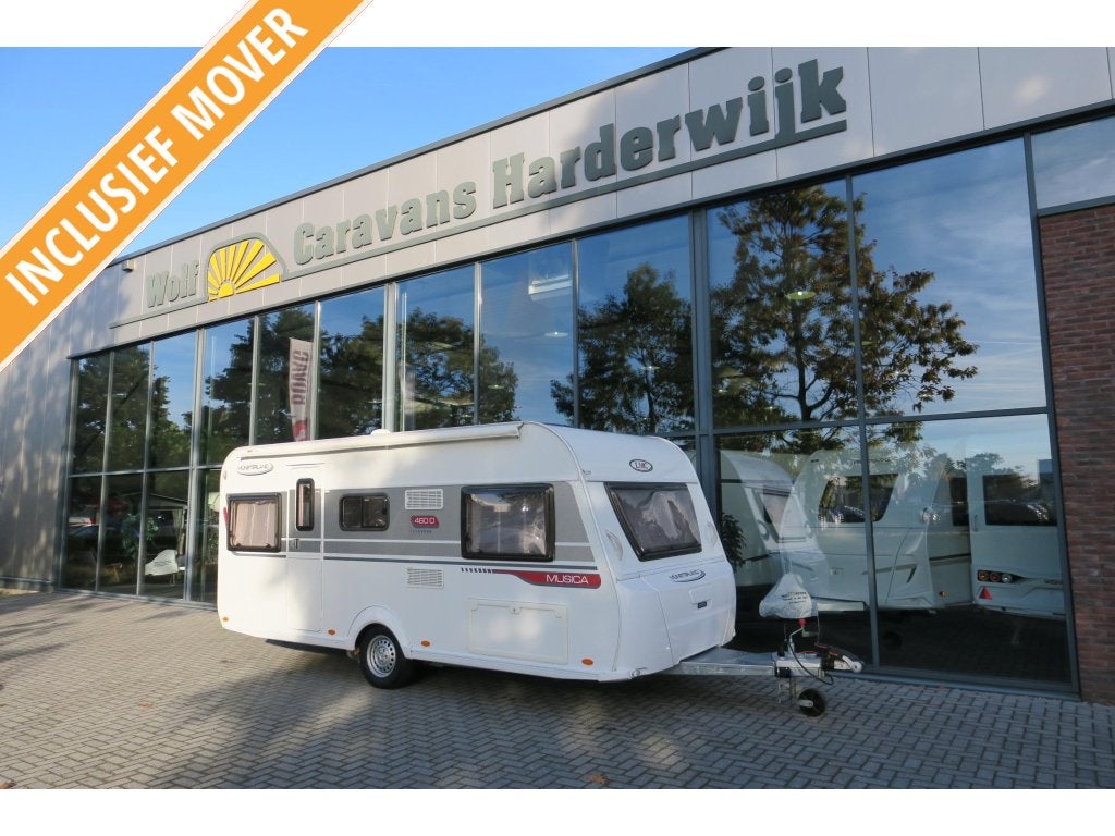 LMC Musica 460 D TRUMA MOVER+VOORTENT, Rondzit, Dwarsbed, Bedrijf, Luifel