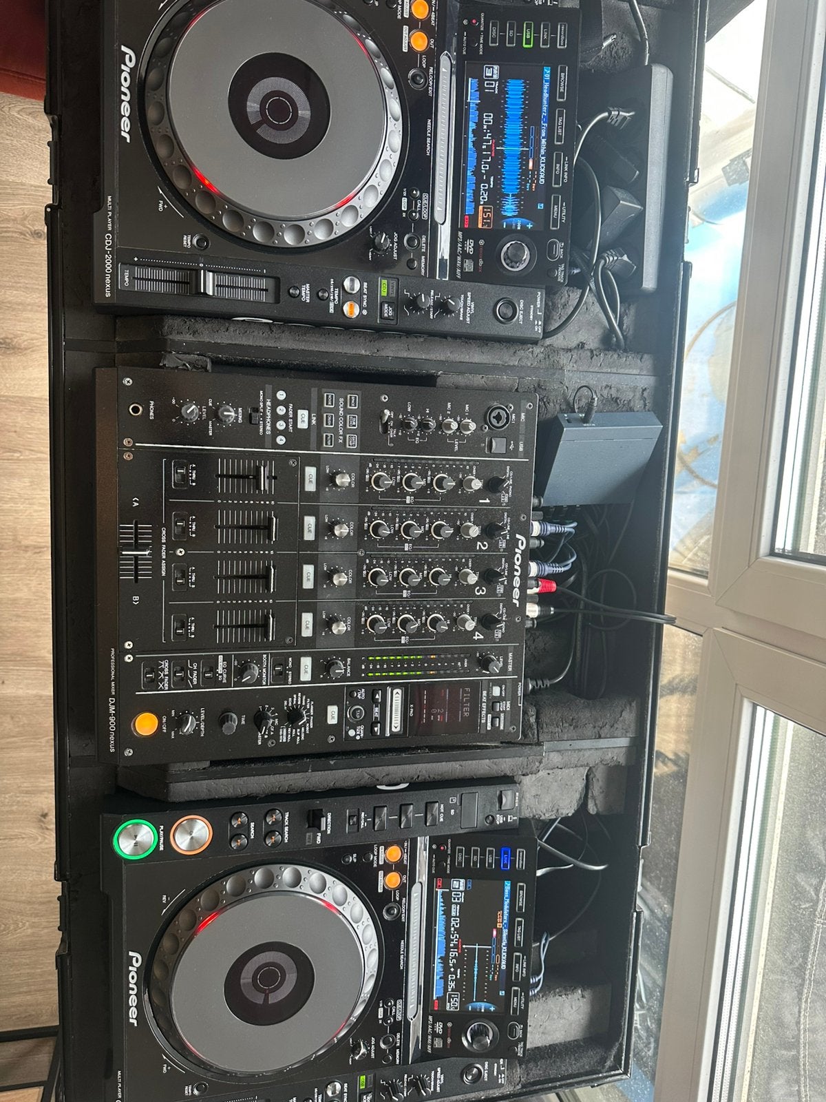 Pioneer CDJ-2000 Nexus + DJM-900 Nexus set + zomo flightcase, Ophalen, Zo goed als nieuw, Pioneer