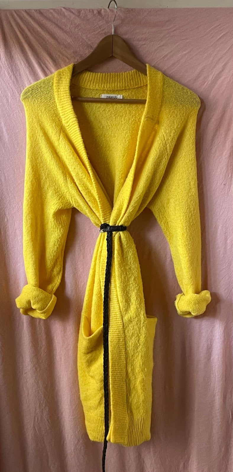 Fijne Gebreide Vest 🩷💛, Kleding | Dames, Ophalen of Verzenden, Gedragen, Maat 42/44 (L), Geel