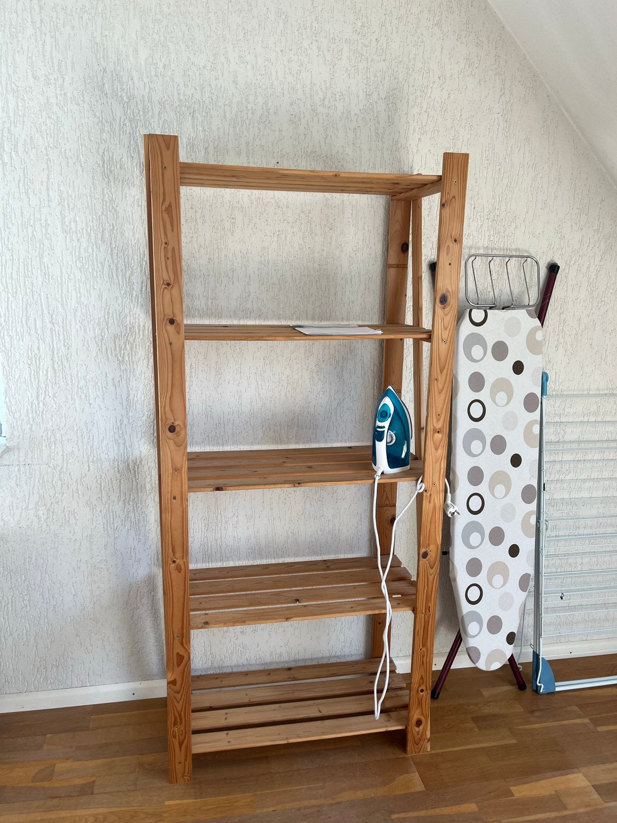 Houten Boekenkast / Opbergrek - Massief Hout, Ophalen, Gebruikt