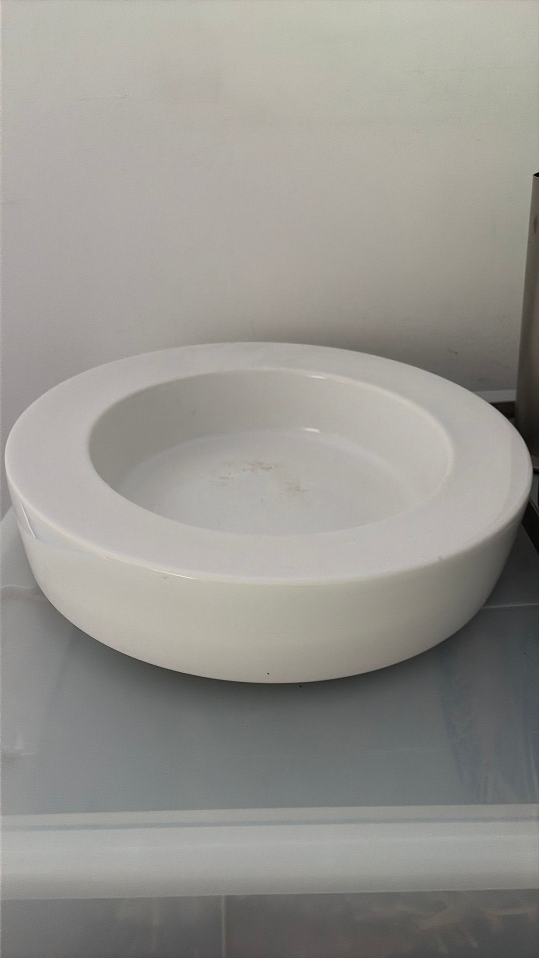 Bob design schaal, wit, Ophalen, Gebruikt, Rond, Glas