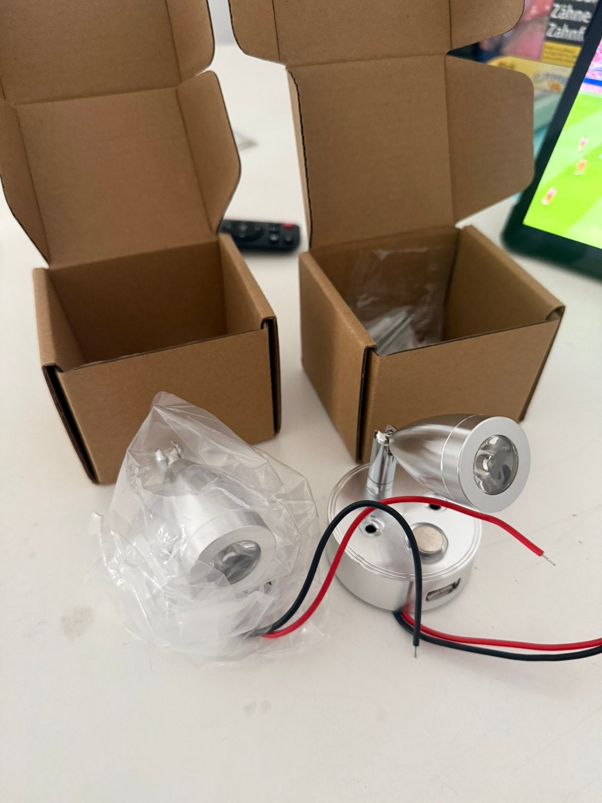 2x Dimbare LED Leeslamp 12V/24V met USB -Camper Caravan Boot, Ophalen of Verzenden, Nieuw