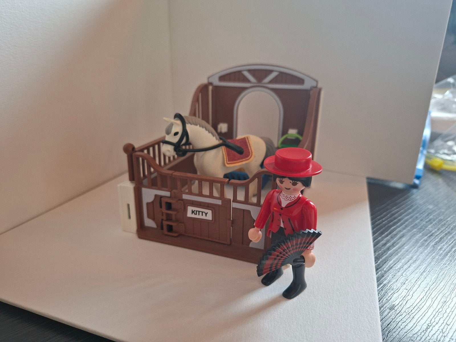 Playmobil 5521: andalusiër met paardenbox, Kinderen en Baby's, Speelgoed | Playmobil, Ophalen, Gebruikt, Complete set, Country