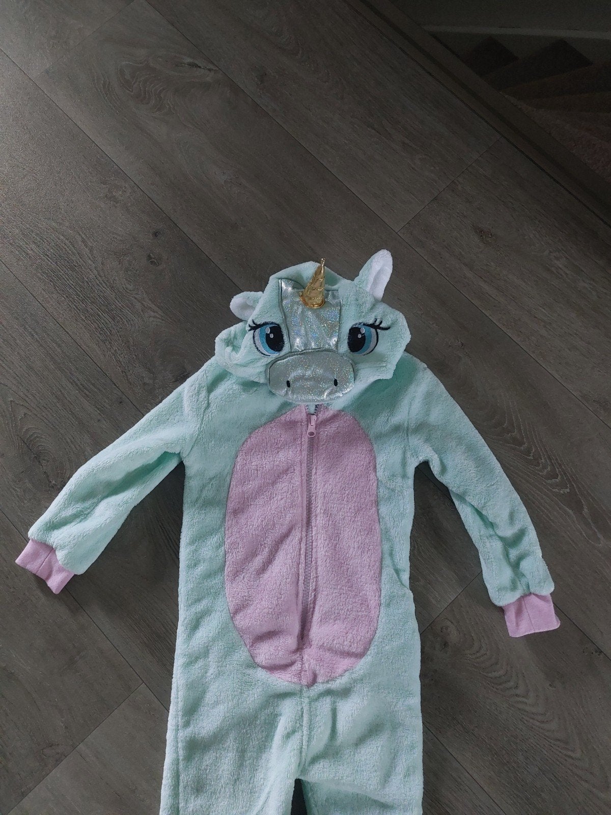 Leuke eenhoorn pyjama/onesie/carnaval maat 92 (valt klein), Ophalen of Verzenden, Gebruikt, Meisje, Nacht- of Onderkleding
