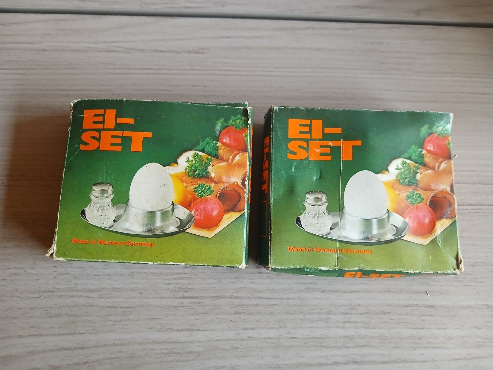 Vintage Eierdoppen Set - Made in Western Germany, Overige typen, Zilver, Ophalen of Verzenden, Zo goed als nieuw