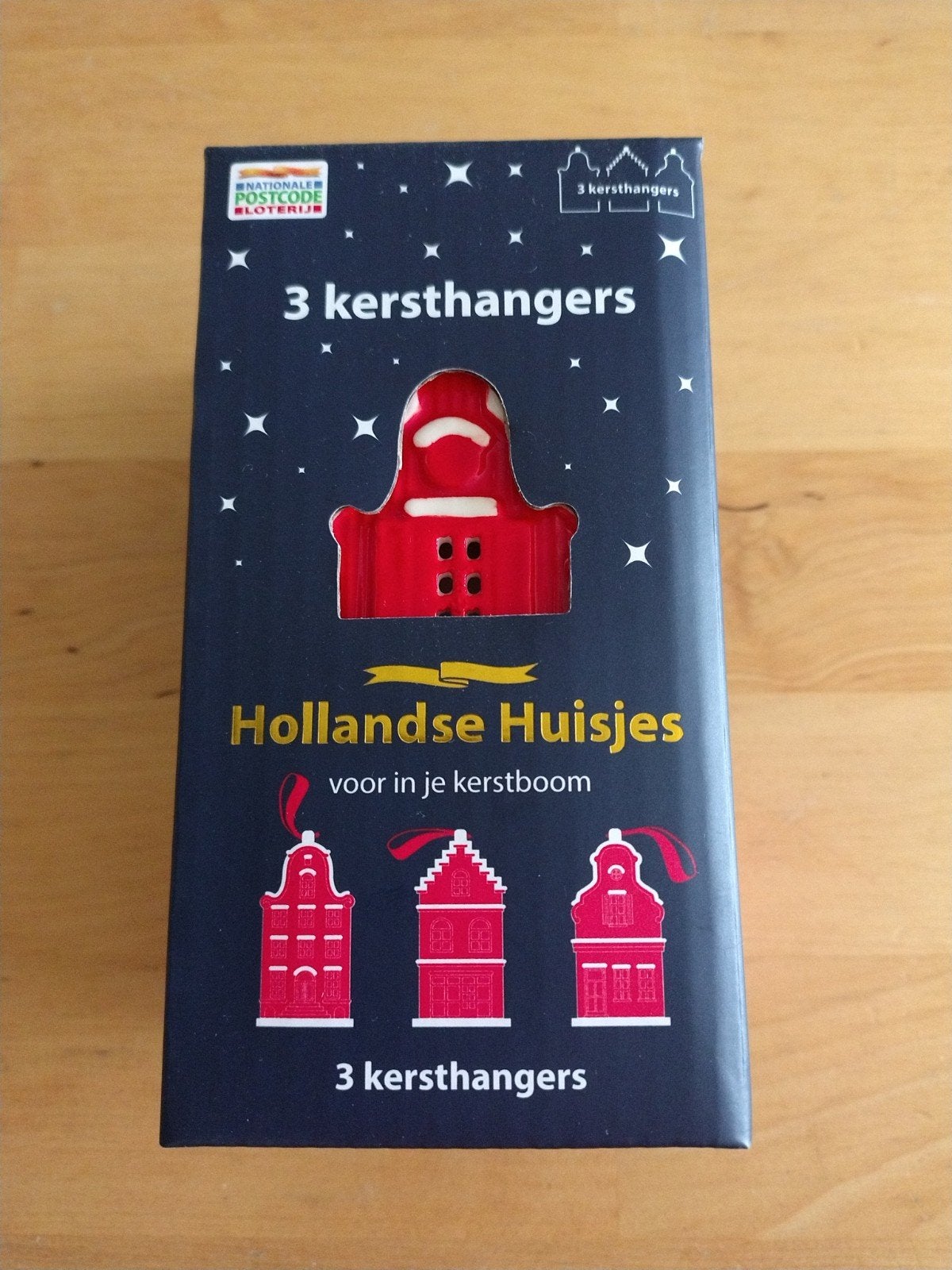 Hollandse Huisjes 3 kersthangers nieuw, Ophalen, Nieuw