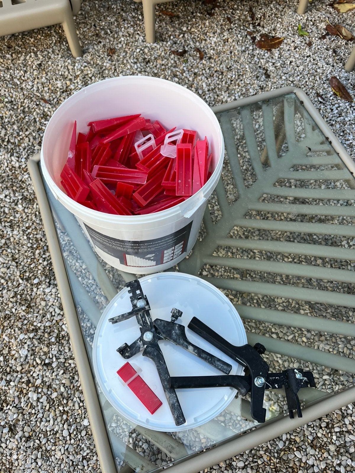 Niveleer systeem tegelzetten, Doe-het-zelf en Verbouw, Tegels, 10 m² of meer, Vloertegels, Overige materialen, 60 cm of meer