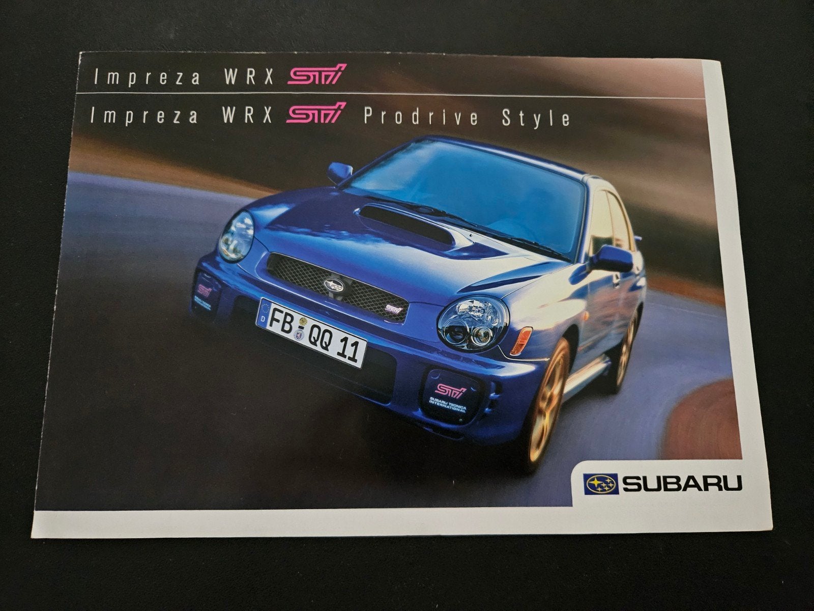 Brochure Subaru Impreza WRX STi incl Prodrive Style 2001, Ophalen of Verzenden, Zo goed als nieuw, Overige merken