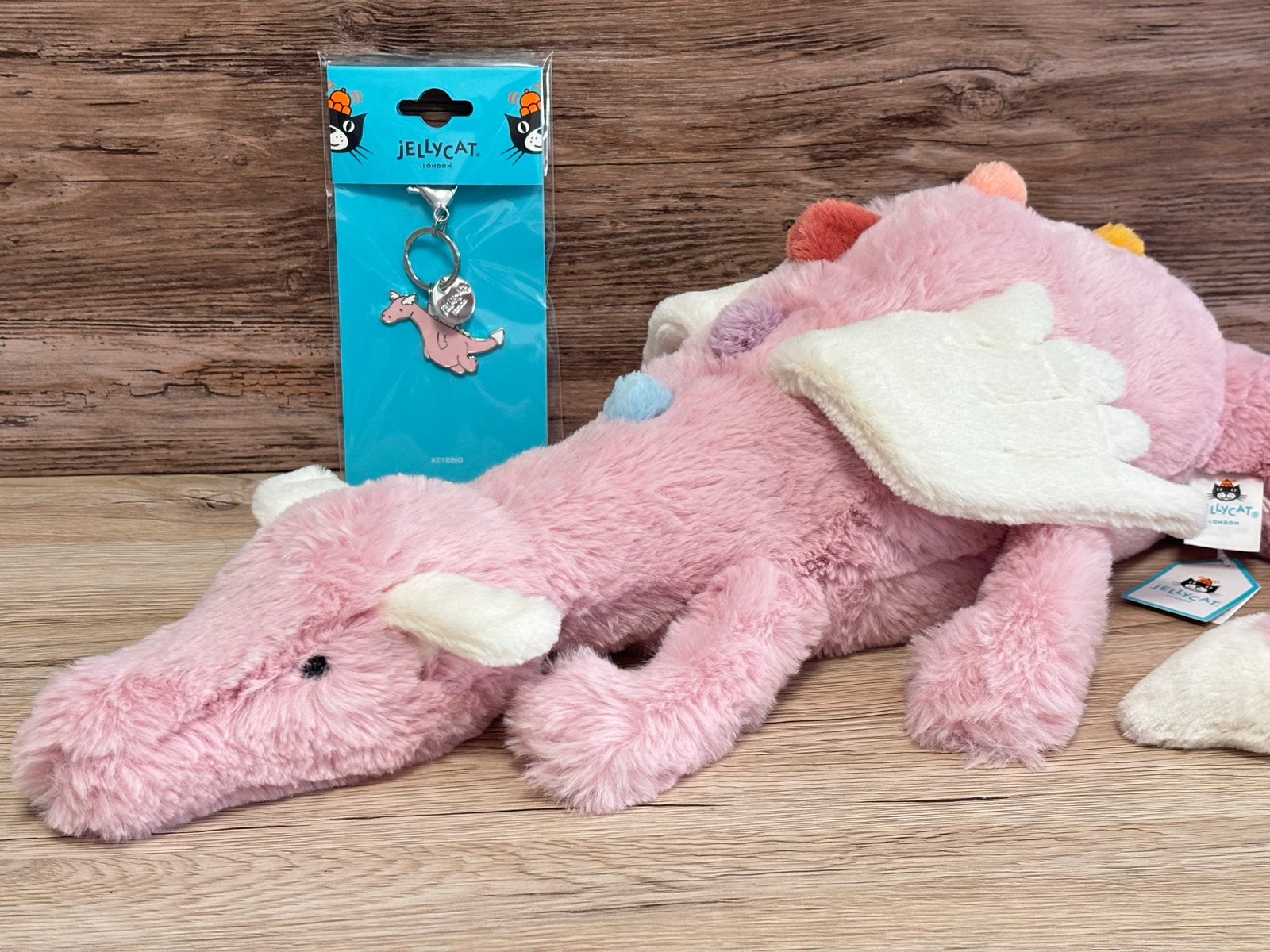 Jellycat Duskrise Dragon Roze Knuffel & Sleutelhanger, Kinderen en Baby's, Ophalen, Jellycat, Overige karakters, Overige typen