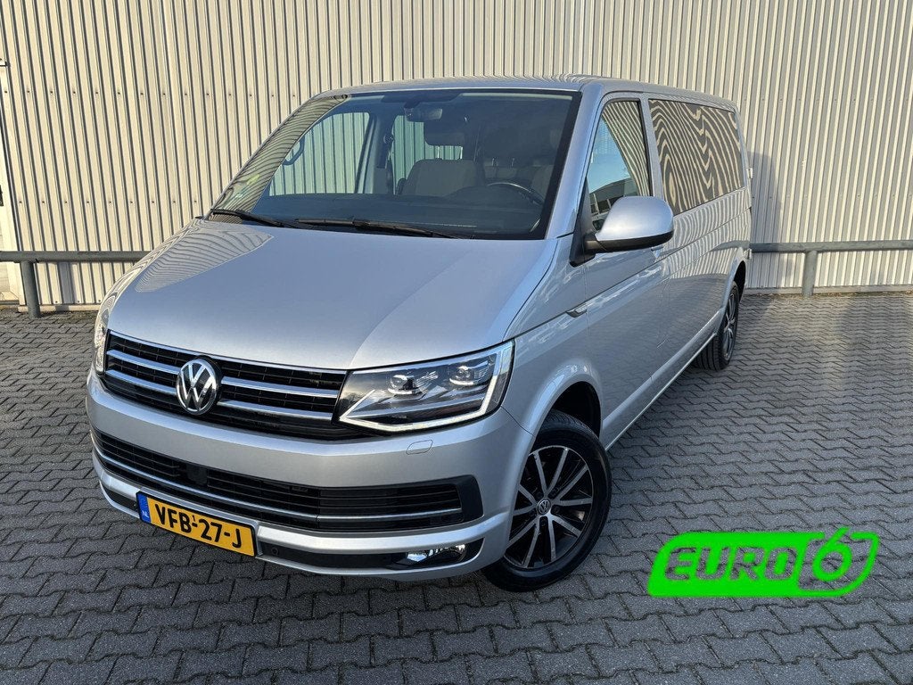 Volkswagen Transporter 2.0 TDI L2H1 DC*AUTOM.*A/C*ACC*NAVI*H, Auto's, Bestelauto's, Stof, Gebruikt, 4 cilinders, 150 pk