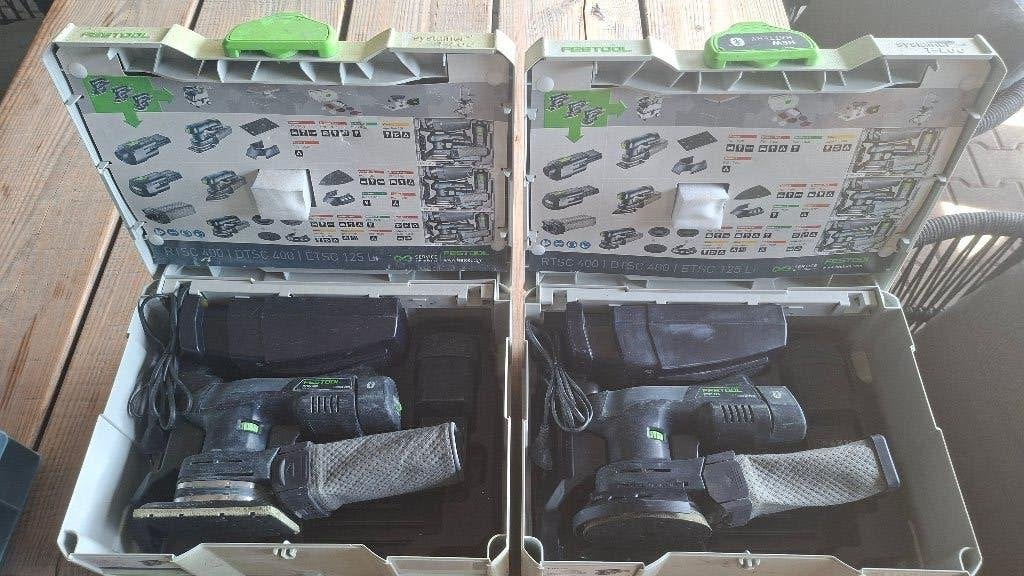 Festool RTSC en ETSC Accu schuurmachine Rechthoek en Rond., Doe-het-zelf en Verbouw, Gereedschap | Schuurmachines, ., Ophalen of Verzenden