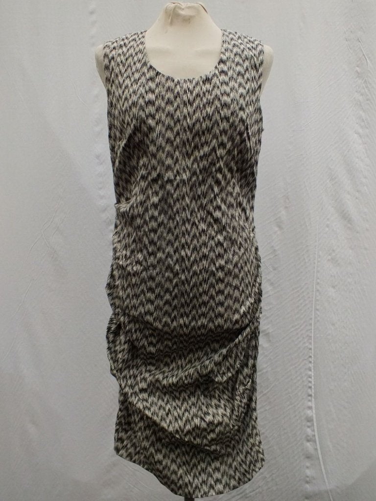 Nette zwart-witte jurk.Apart model.Mt S.Merk La Salle, Kleding | Dames, ., Zwart, Ophalen of Verzenden, Zo goed als nieuw