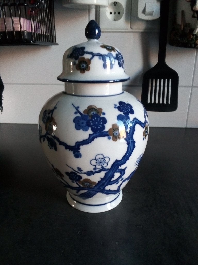 Chinese pot met deksel, Ophalen of Verzenden