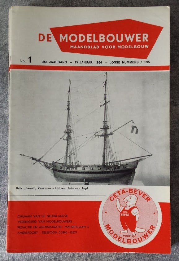 De modelbouwer 1964 8x [4754]  [HoMoOv], Ophalen of Verzenden, Zo goed als nieuw