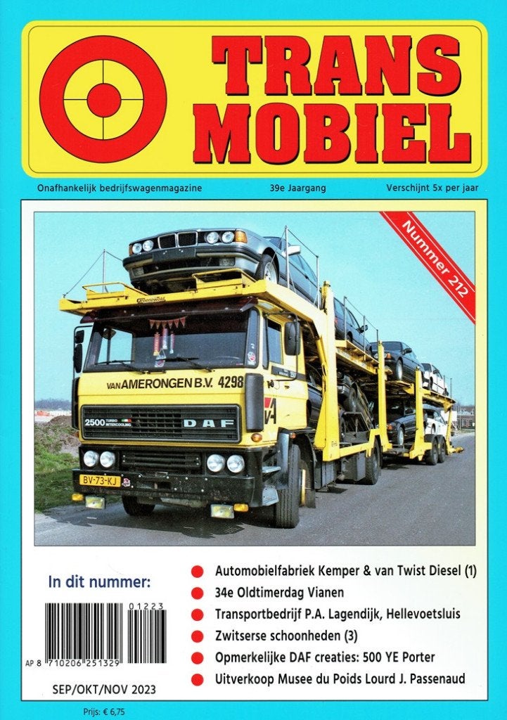 Transmobiel 2023 nr. 212, Boeken, Verzenden, Zo goed als nieuw, Algemeen