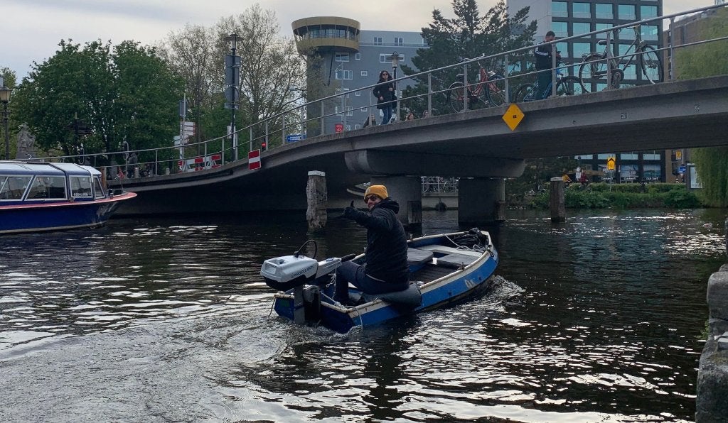 Stalen boot + elektrische ePropulsion motor – Amsterdam, Ophalen, Gebruikt, Overige typen