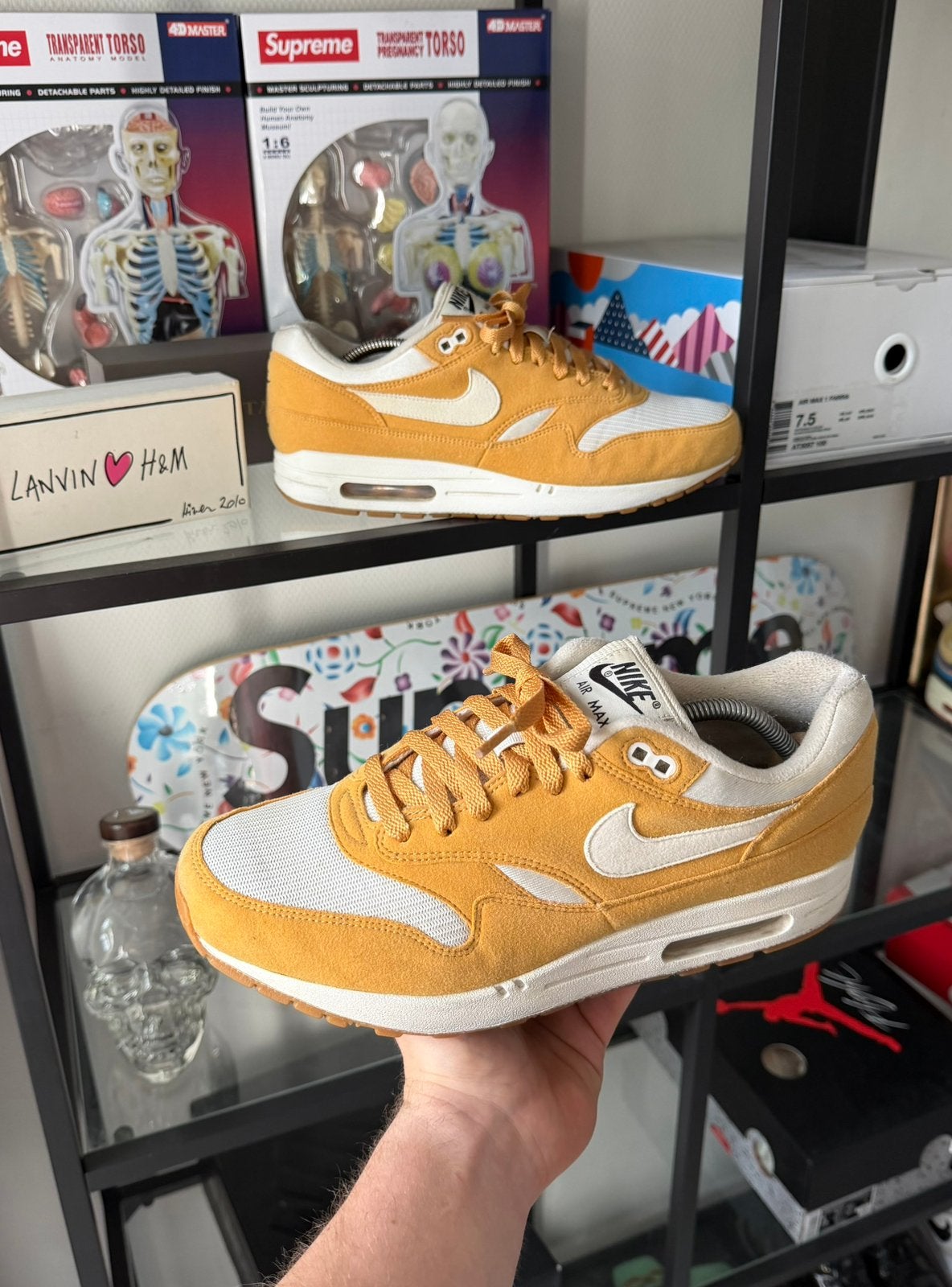 Nike Air Max 1 By You Honeycomb, Ophalen of Verzenden, Zo goed als nieuw, Overige kleuren