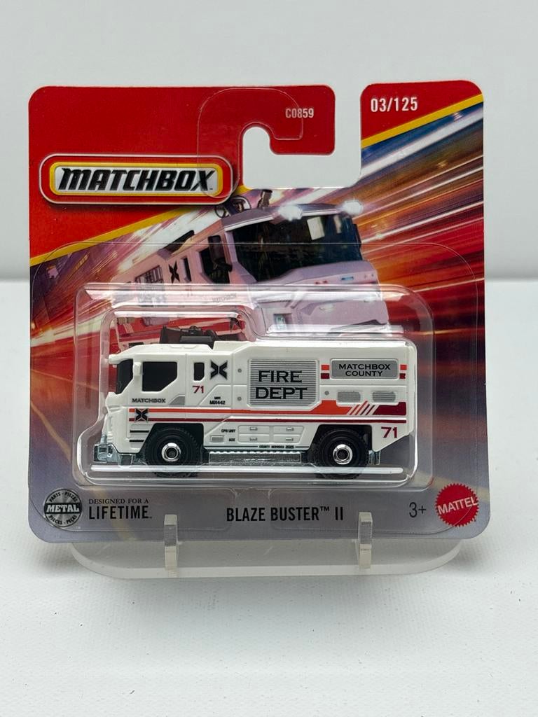 Matchbox Blaze Buster II Brandweerwagen Nieuw in Verpakking, Auto, Nieuw, Ophalen of Verzenden, Mattel