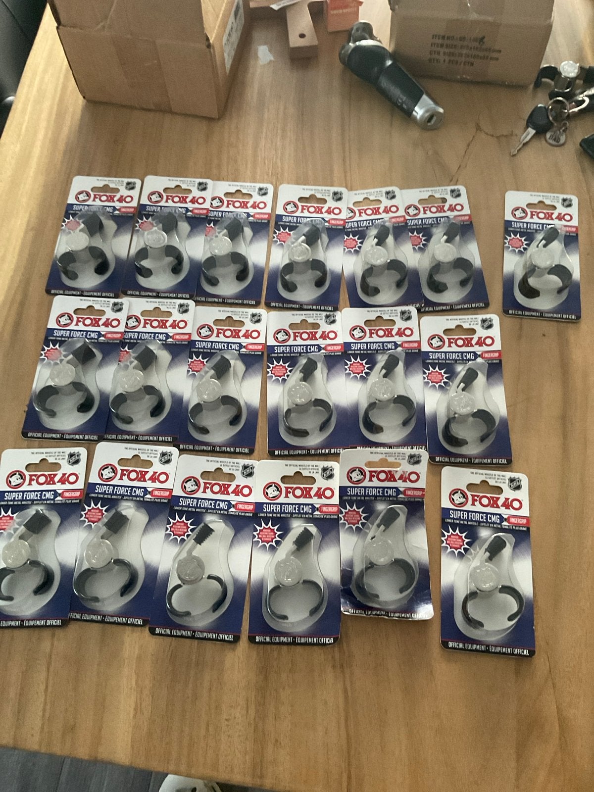 19x Fox 40 Super Force CMG Fingergrip Scheidsrechtersfluit, Ophalen of Verzenden, Nieuw