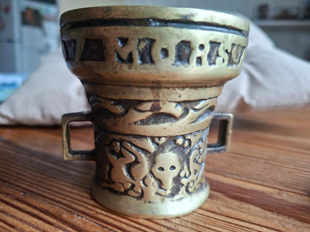 vijzel apothekers brons 1750, Ophalen of Verzenden, Brons