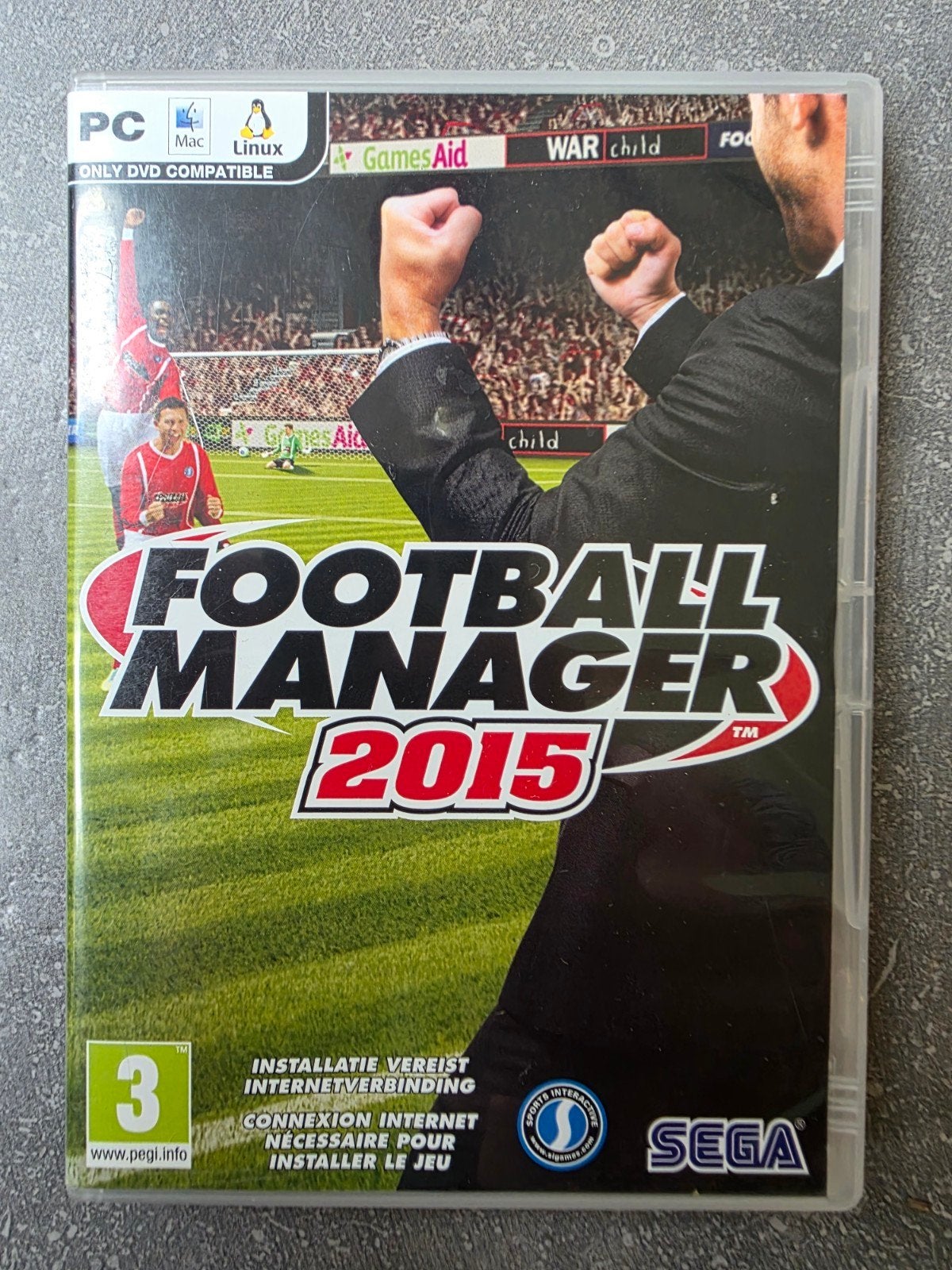 Pc game Football Manager 2015

Game in een goede staat

Met, 1 speler, Ophalen of Verzenden, Zo goed als nieuw, Vanaf 3 jaar