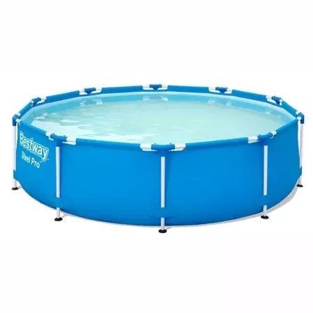Bestway Steel Pro opzetzwembad rond - 3.05m x 76cm, Tuin en Terras, Zwembaden, Ophalen, Gebruikt, Minder dan 80 cm, 300 cm of meer