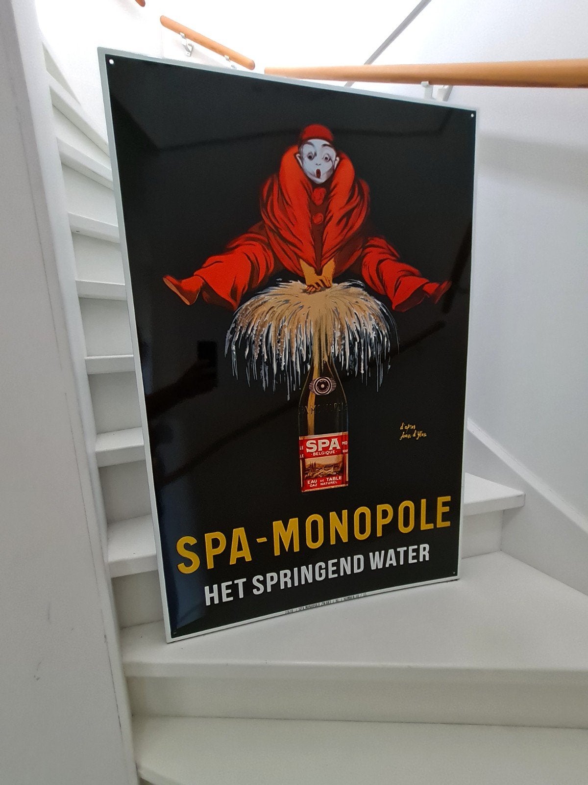 emaille bord Spa gelimiteerd, Ophalen of Verzenden, Reclamebord