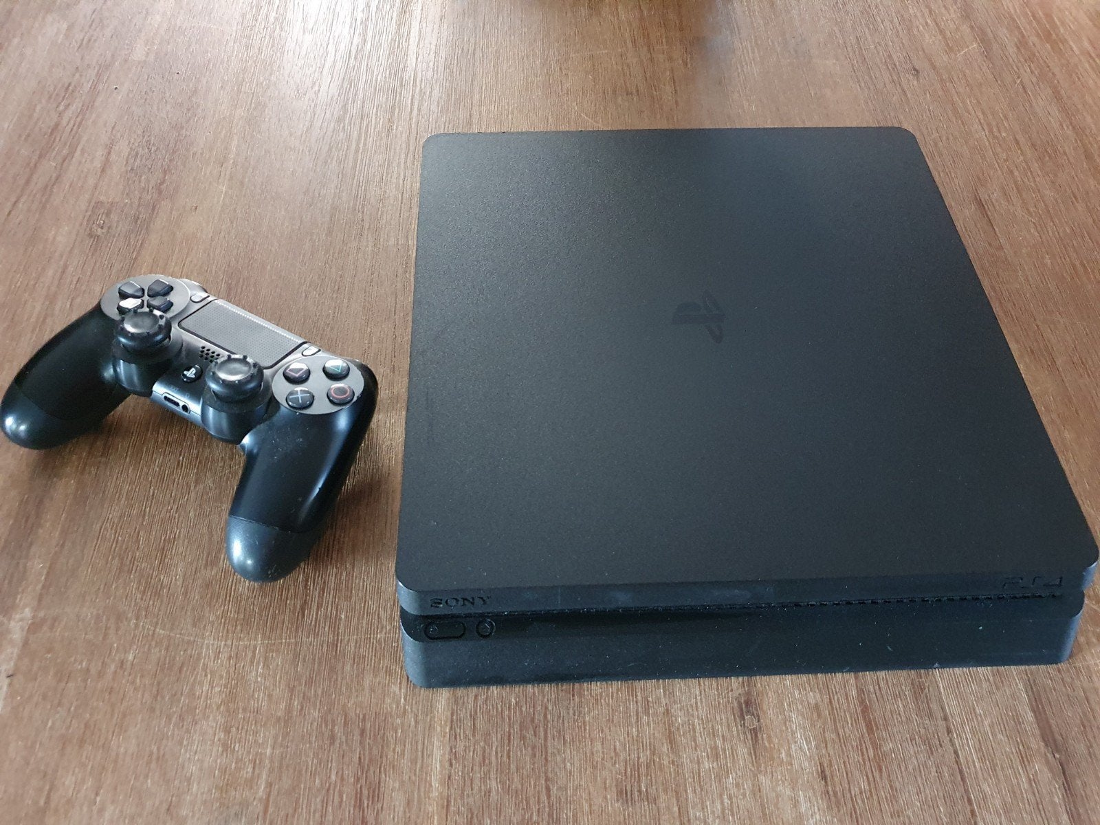 Ps4 slim 500gb (ssd) met controller, lage firmware 9.60, Ophalen of Verzenden, Met 1 controller, Slim, 500 GB