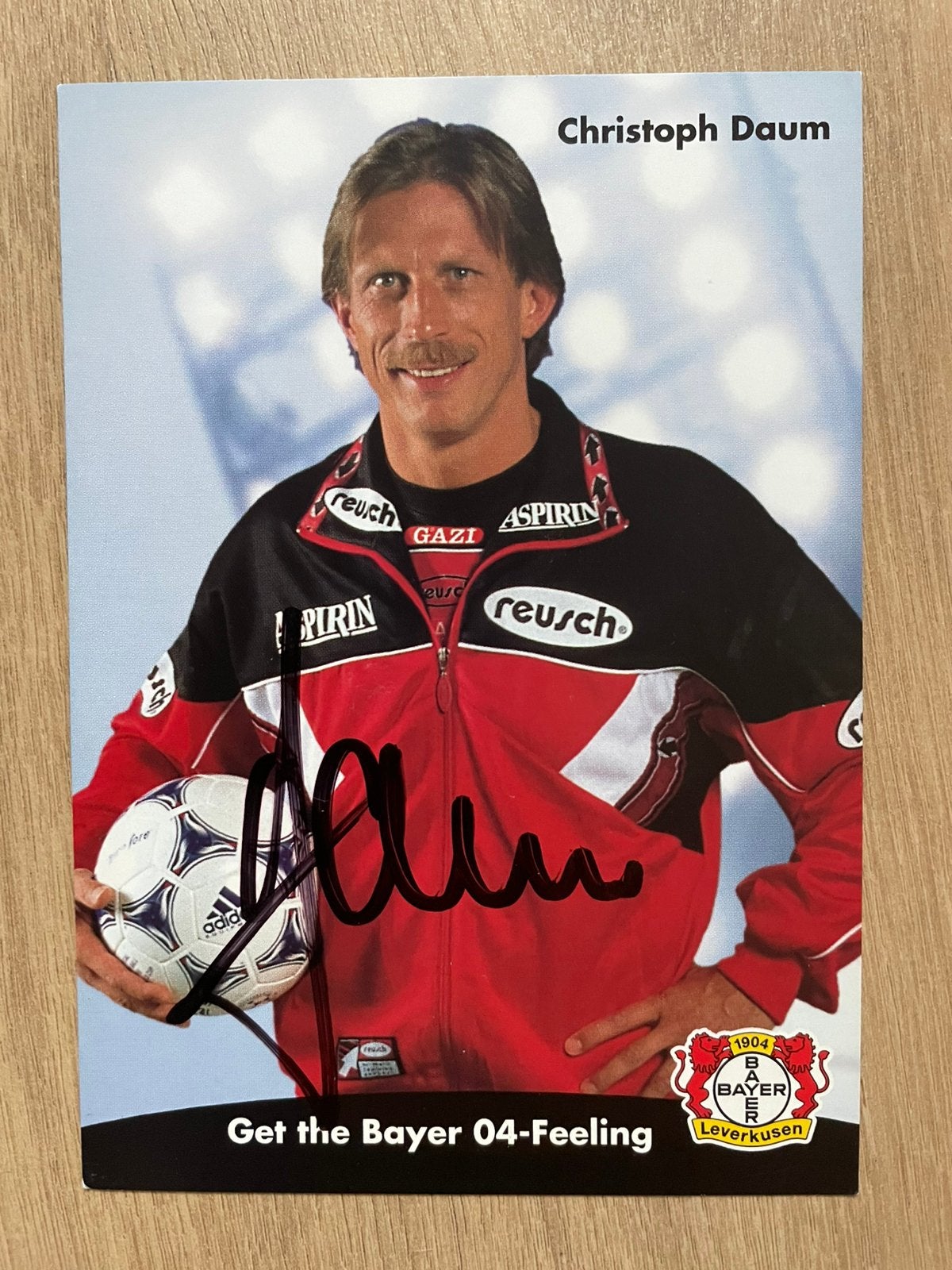 Fotokaart Christoph Daum (Bayer Leverkusen)., Ophalen of Verzenden, Nieuw, Spelerskaart