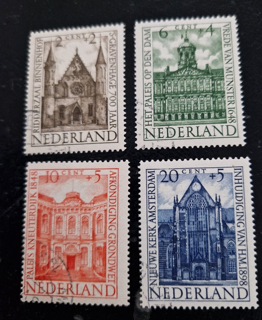 Nederland 1948 - nvph 500-503 - Zomerzegels   abl, Postzegels en Munten, Ophalen of Verzenden, T/m 1940, Gestempeld