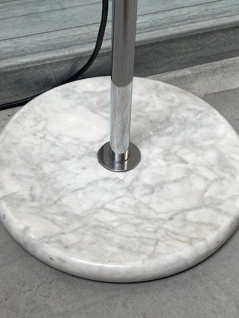 Mezzaluna vloerlamp Bruno Gecchelin vintage staande lamp, Ophalen, Gebruikt, ., Vintage