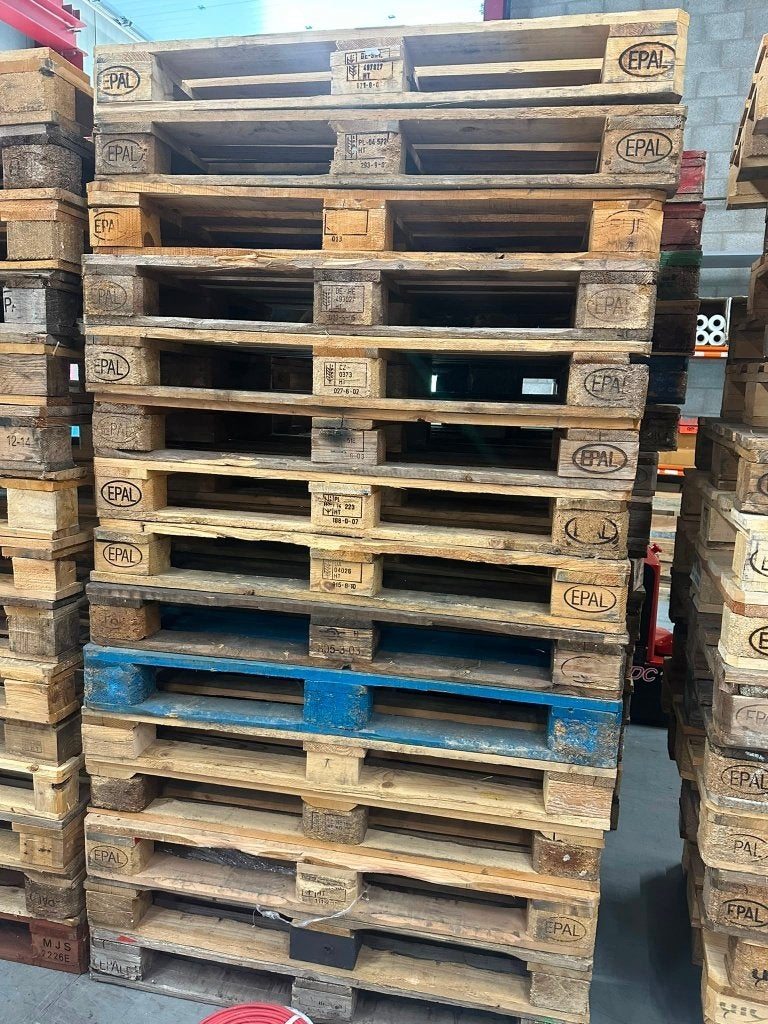 405x pallets (154x EPAL + 251x overig) PARTIJ AANGEBODEN, Ophalen, Gebruikt, 25 tot 50 mm, Pallet