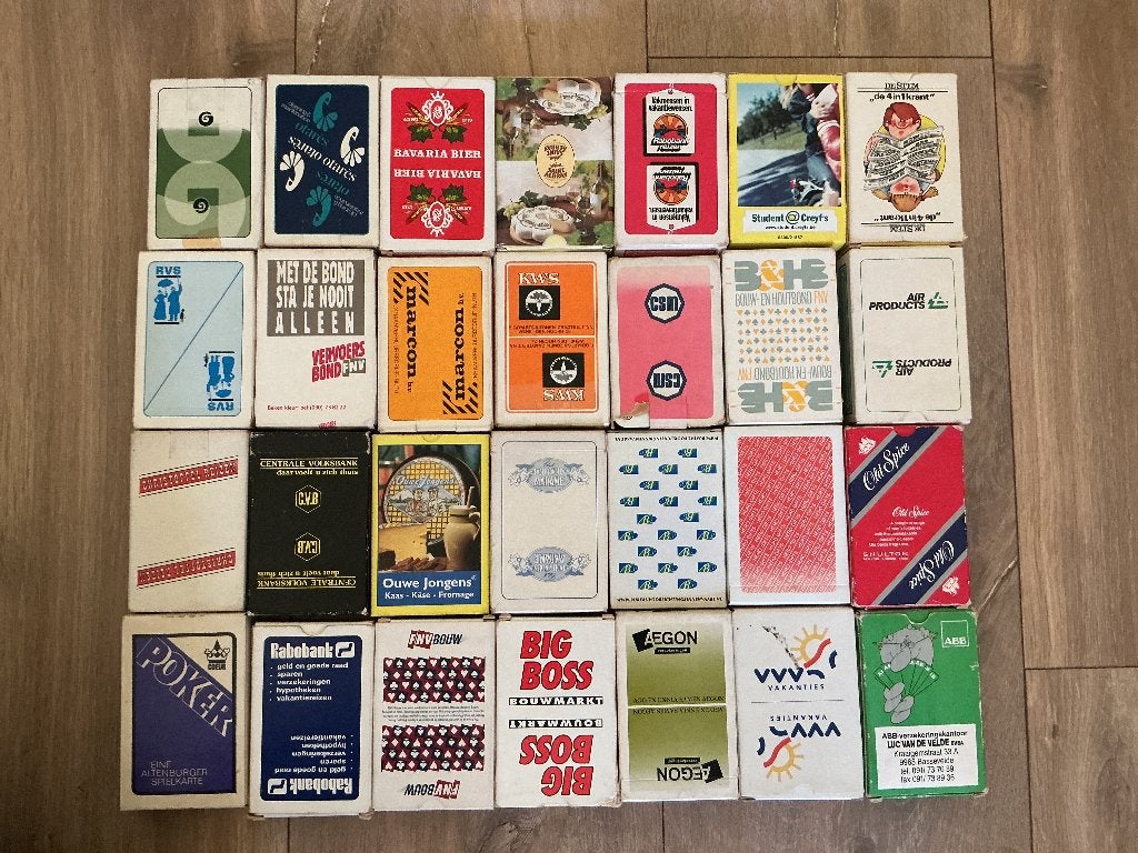 Speelkaarten met reclame, Verzamelen, Ophalen of Verzenden, Gebruikt, Speelkaart(en)