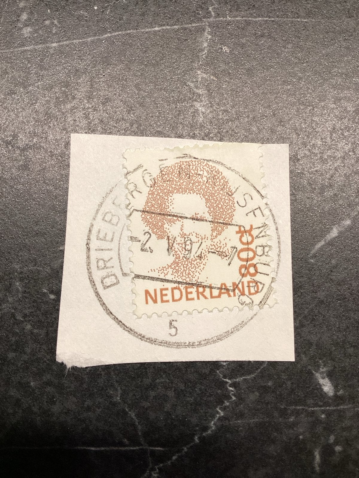 Nederlandse postzegel met stempel Driebergen, Ophalen of Verzenden, Na 1940, Gestempeld