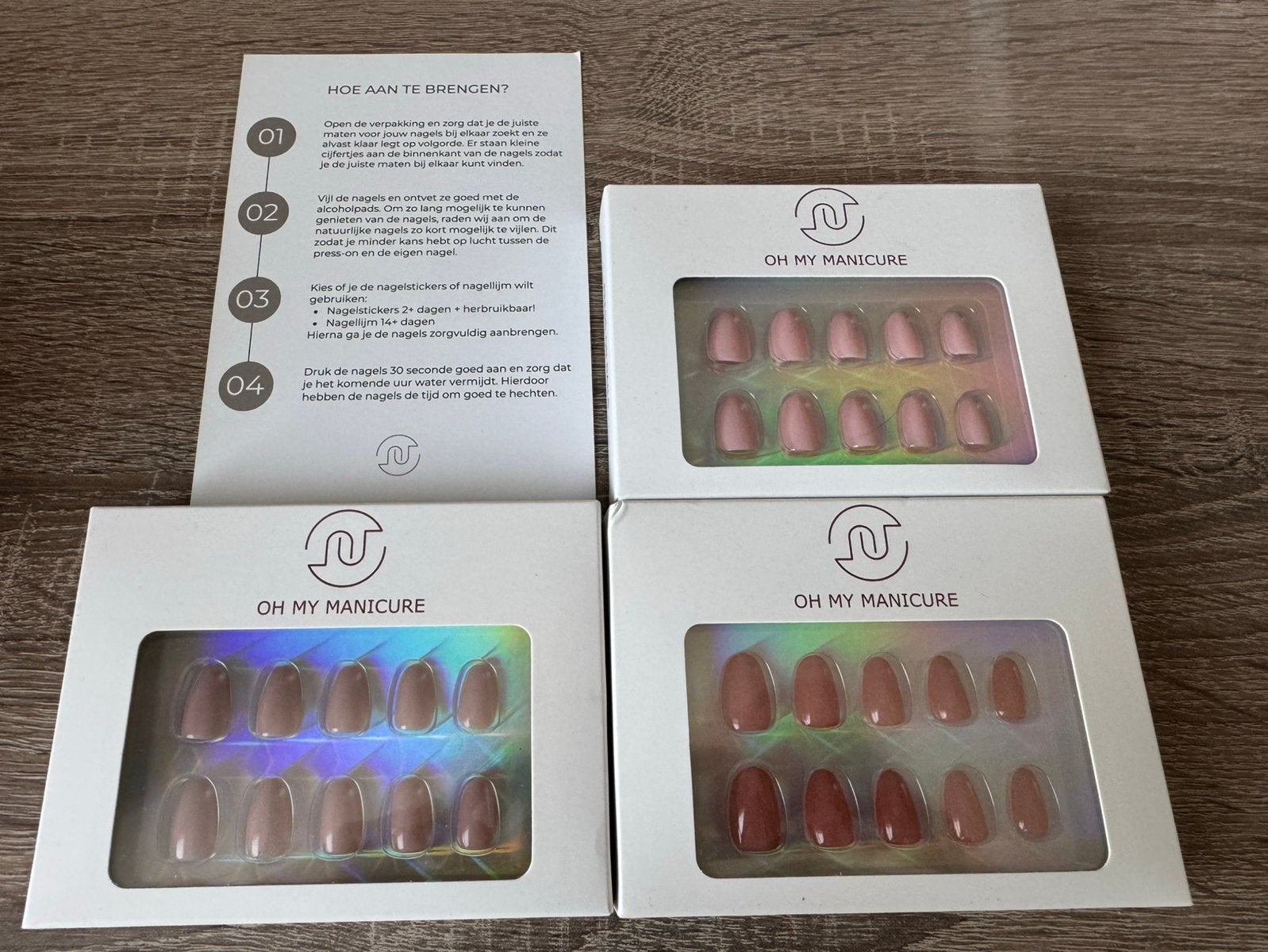 Oval press on nails - Oh my manicure, Ophalen, Overige kleuren, Nieuw, Handen en Nagels