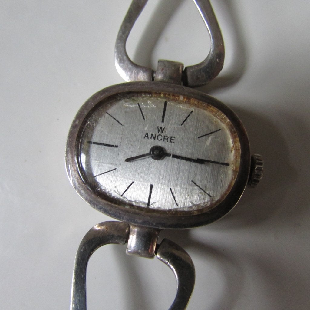 Zilveren Dames horloge Ancre 835, Overige merken, Gebruikt, Polshorloge, Overige materialen
