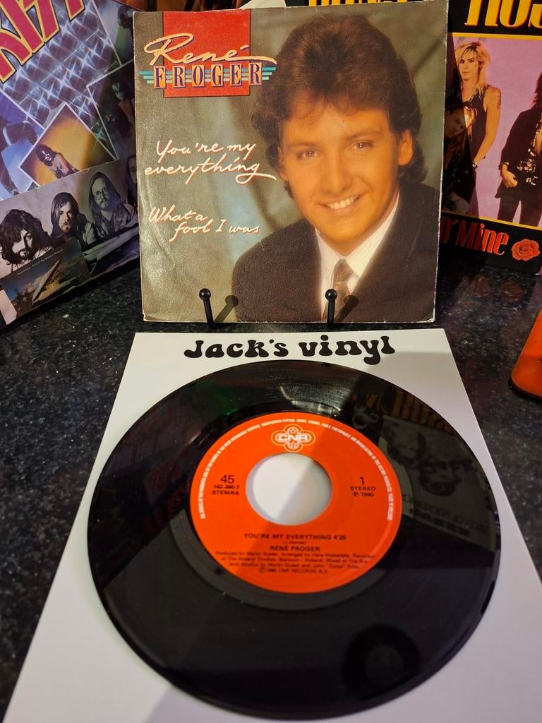 René Froger - You're My Everything / What a Fool I Was 1990, Cd's en Dvd's, Vinyl | Pop, Gebruikt, Originele persing, 7 inch, Ophalen of Verzenden