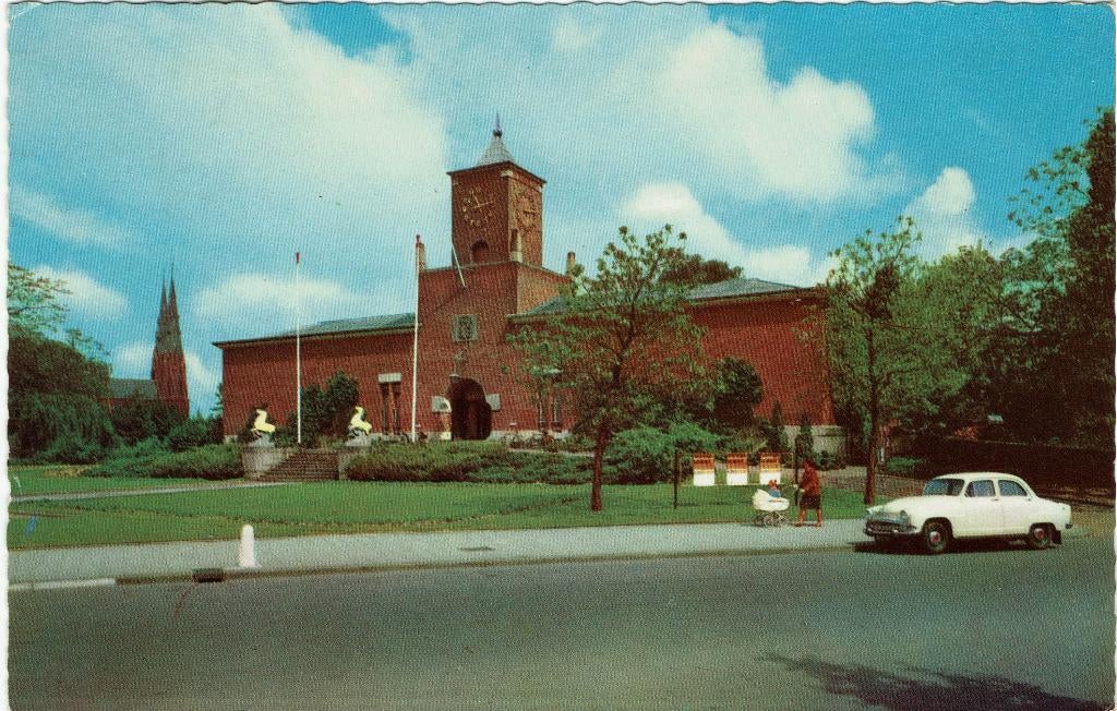 Eindhoven – Van Abbe museum. Gelopen Den Haag 1966., Ophalen of Verzenden, 1960 tot 1980, Gelopen, Noord-Brabant