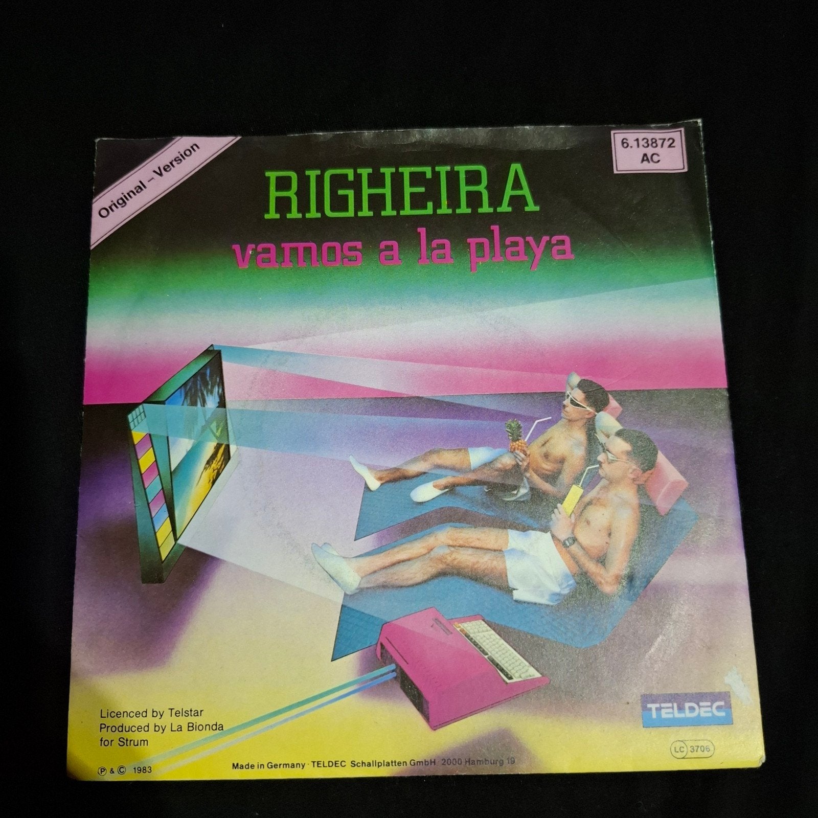 Righeira - Vamos a la Playa (1983) 7" Single, Ophalen of Verzenden, Zo goed als nieuw, 7 inch, Pop