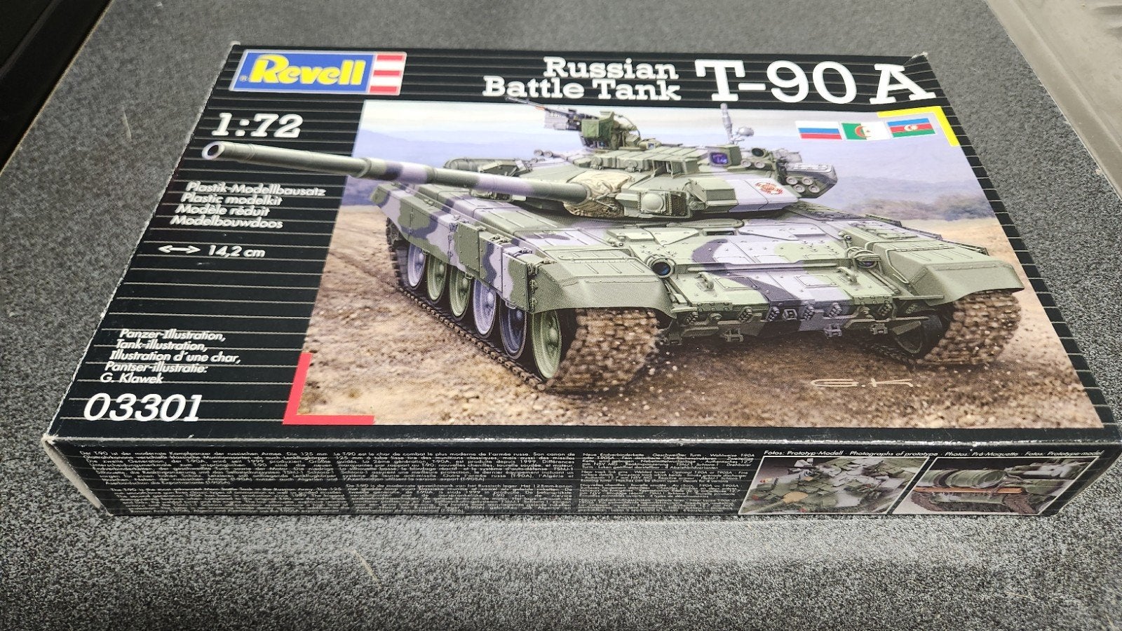 Revell Russian Battle Tank T-90A - Schaal 1:72 Modelbouw, Revell, Ophalen of Verzenden, Zo goed als nieuw, Tank