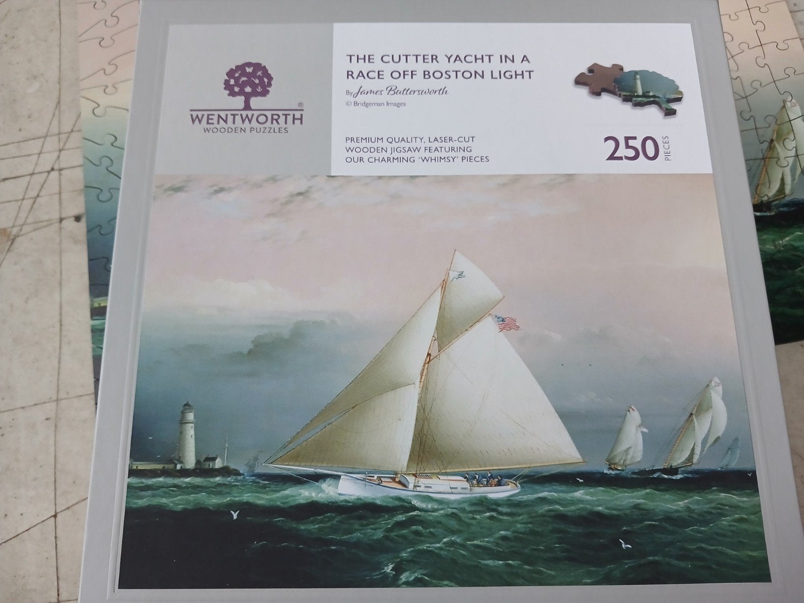 Wentworth Houten Puzzel - The Cutter Yacht - 250 stukjes, Ophalen of Verzenden, Minder dan 500 stukjes, Zo goed als nieuw, Legpuzzel
