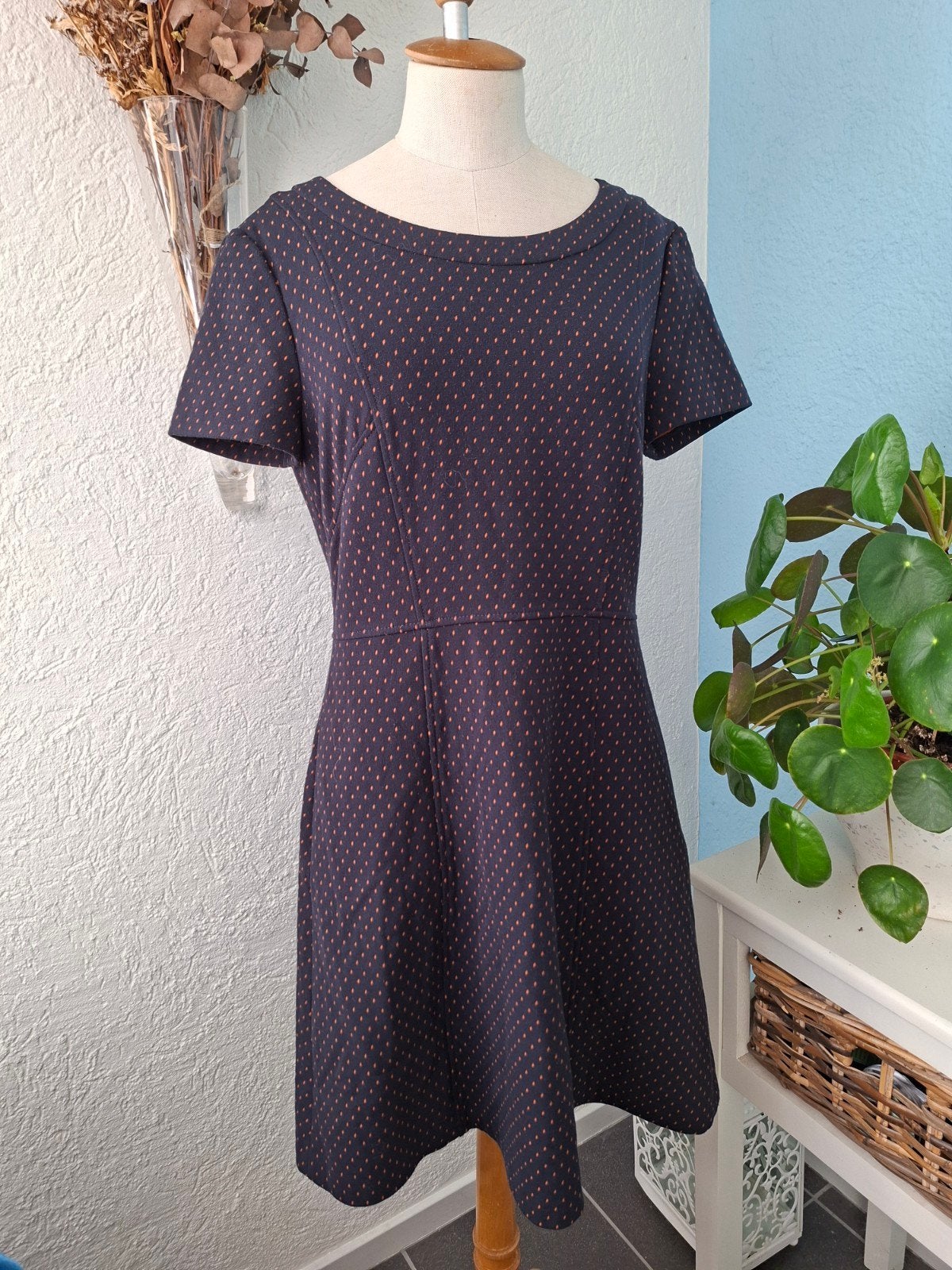 Hugo Boss jurk mt 36, Blauw, Ophalen of Verzenden, Zo goed als nieuw, Maat 36 (S)