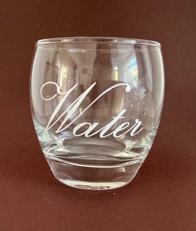 Waterglazen 6x, Ophalen of Verzenden, Zo goed als nieuw, Waterglas