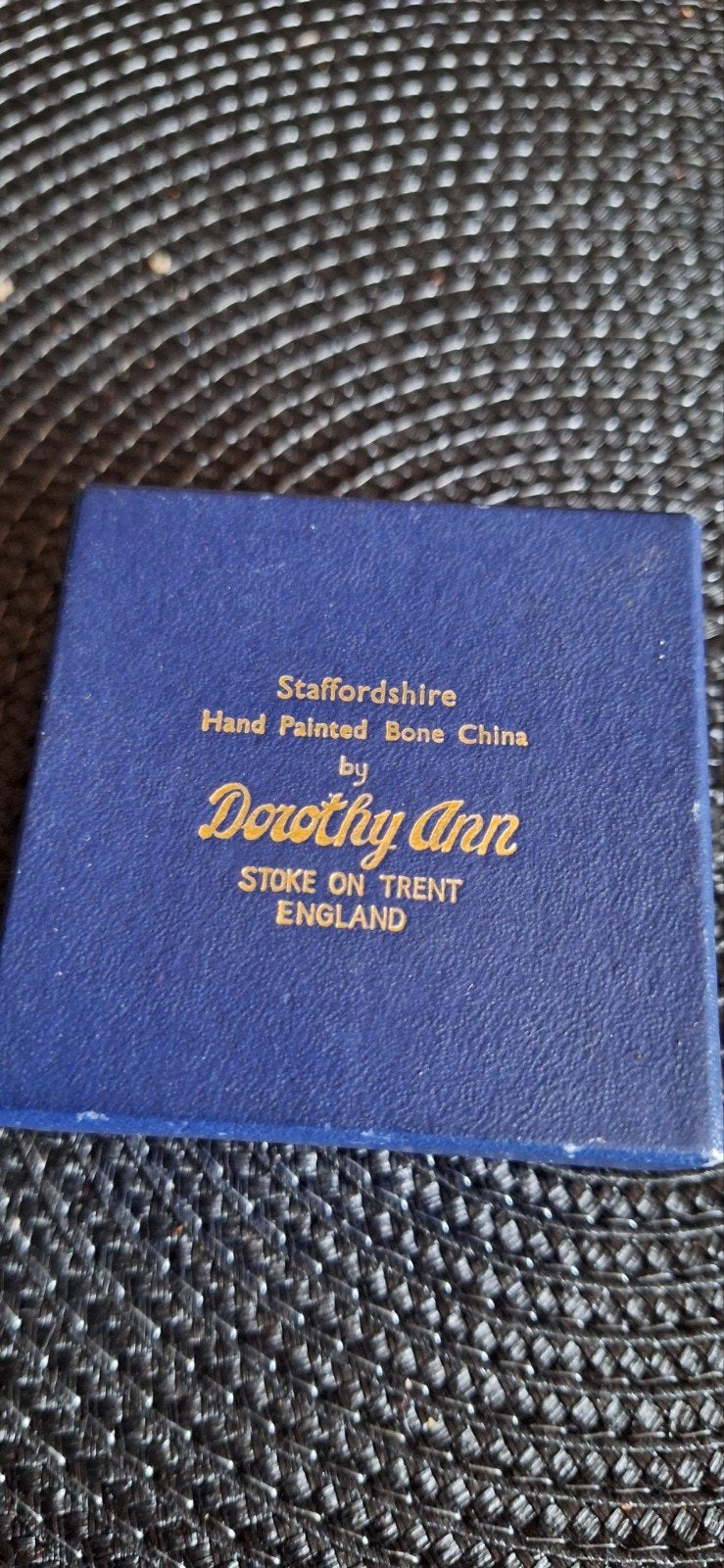 Vintage Staffordshire Dorothy Ann porseleinen oorbellen, Ophalen of Verzenden, Zo goed als nieuw, Overige materialen
